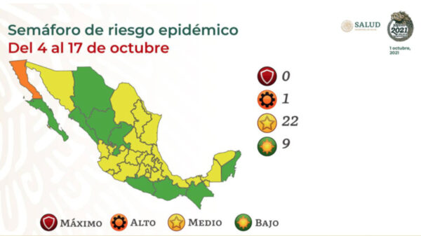 Quintana Roo pasa a semáforo verde, a nivel nacional