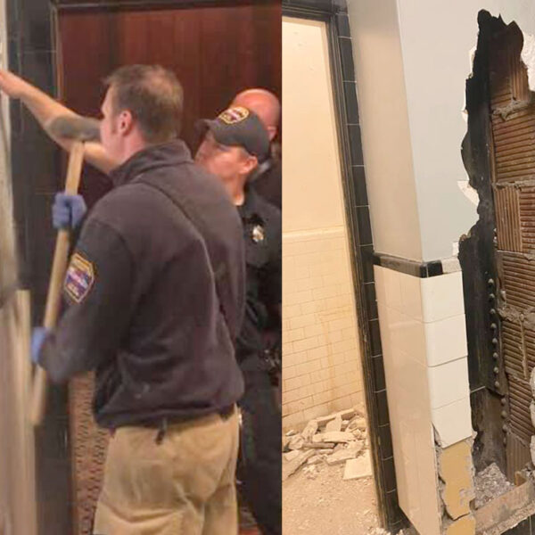 Sujeto queda atrapado por dos días en medio de paredes de un teatro