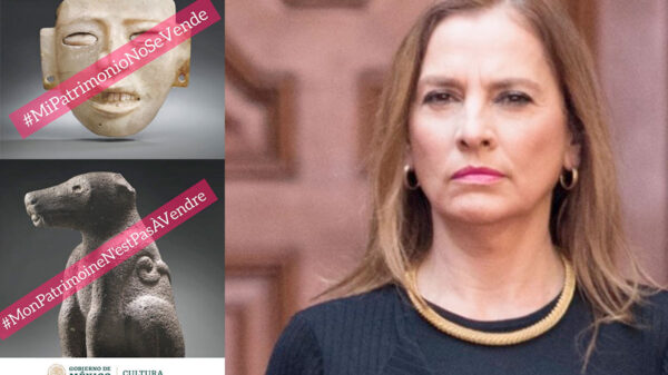 Rechaza Beatriz Gutiérrez Müller subasta de bienes culturales prehispánicos