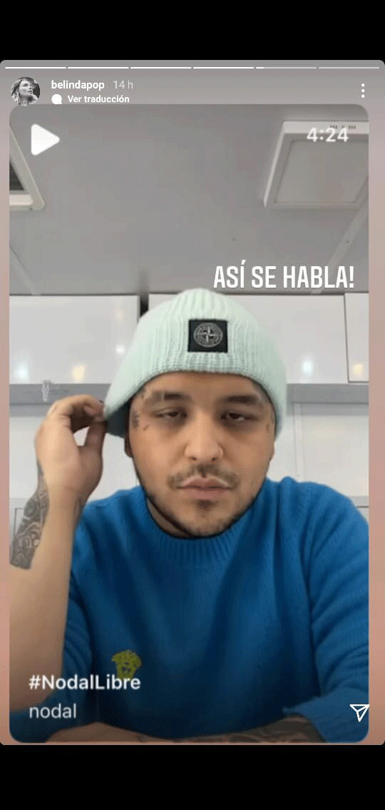 Belinda apoya de manera incondicional a Christian Nodal tras supuesto veto