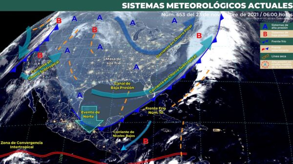 Pronóstico del clima para hoy martes 23 de noviembre en Quintana Roo.