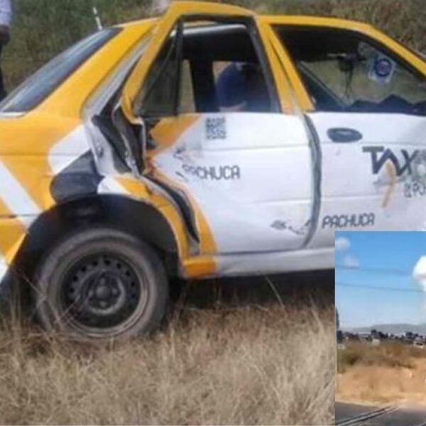 Taxista intenta ganarle el paso al tren; no lo logra y es arrastrado