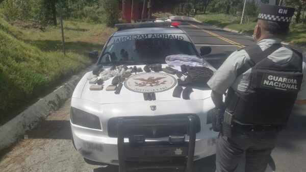 Decomisa la Guardia Nacional material bélico en Morelos.