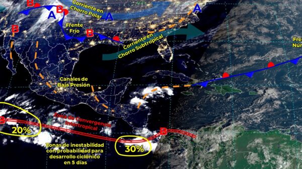 Pronóstico del clima para hoy marte 2 de noviembre en Quintana Roo.