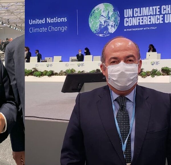Asiste Calderón a COP26; lo cuestionan si va por Iberdrola