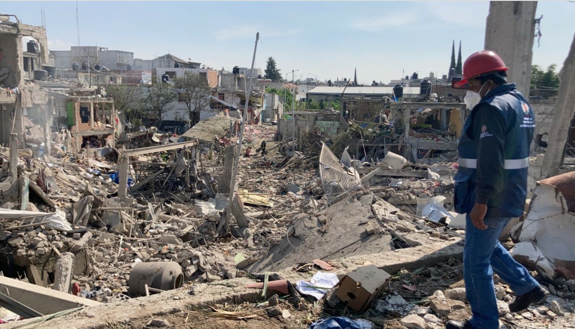 Casas destruidas por efectos de los gashuachicoleros en San Pablo Xochimehuacán, Puebla.