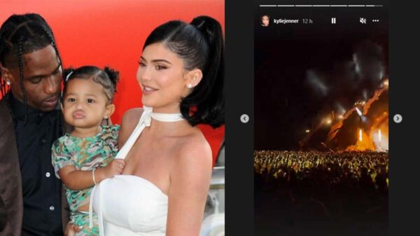 Kylie Jenner y su hija Stormi quedaron atrapadas en el concierto de Travis Scott