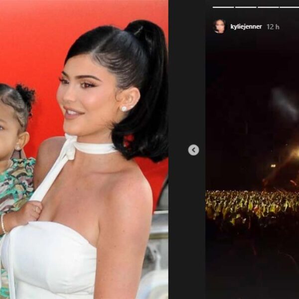 Kylie Jenner y su hija Stormi quedaron atrapadas en el concierto de Travis Scott