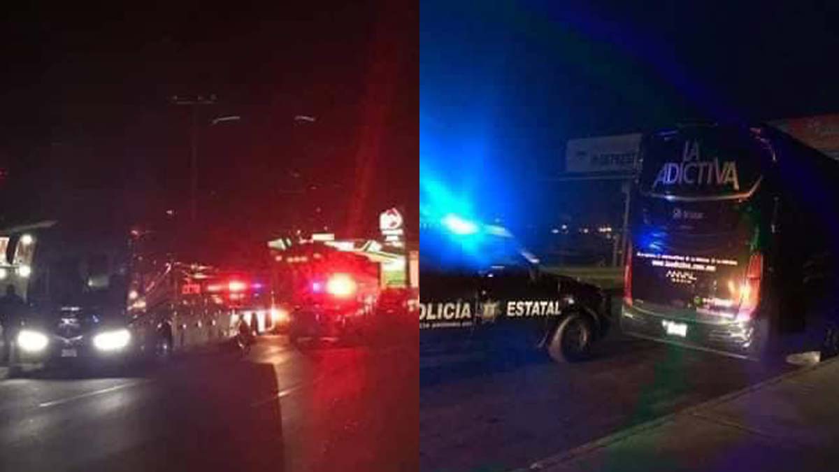 La banda La Adictiva víctima de la delincuencia; balean su autobús