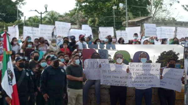 Desfile revolucionario en José Maria Morelos termina en protesta