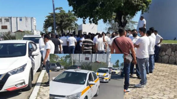 Nueva manifestación de taxistas, ahora en Chetumal