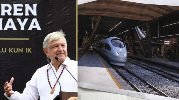 Aprueba 90 % de pobladores el Tren Maya; pide AMLO respeten decisión