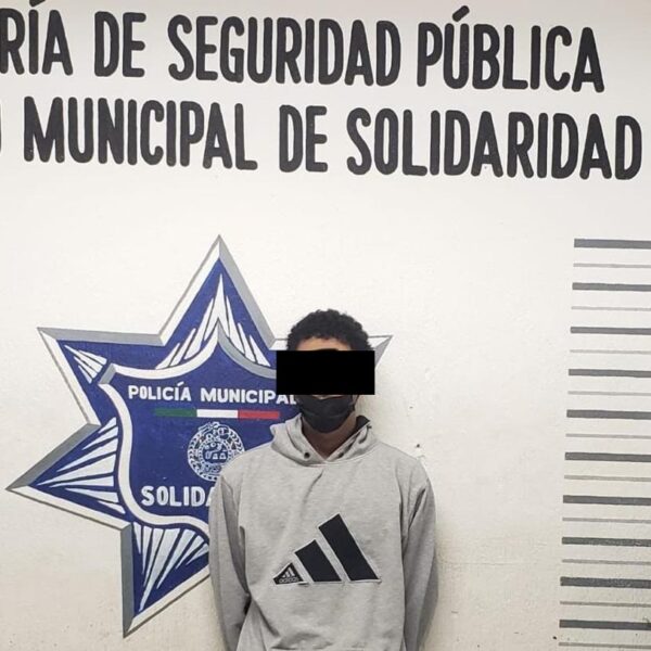 Detienen a ‘gotero’ colombiano en Playa del Carmen.
