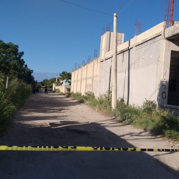 Descubren un ejecutado en la colonia El Jordán de Cancún.