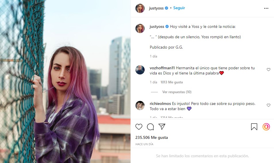 YosStop ‘rompió en llanto’ al saber que liberaron al agresor de Ainara Suárez