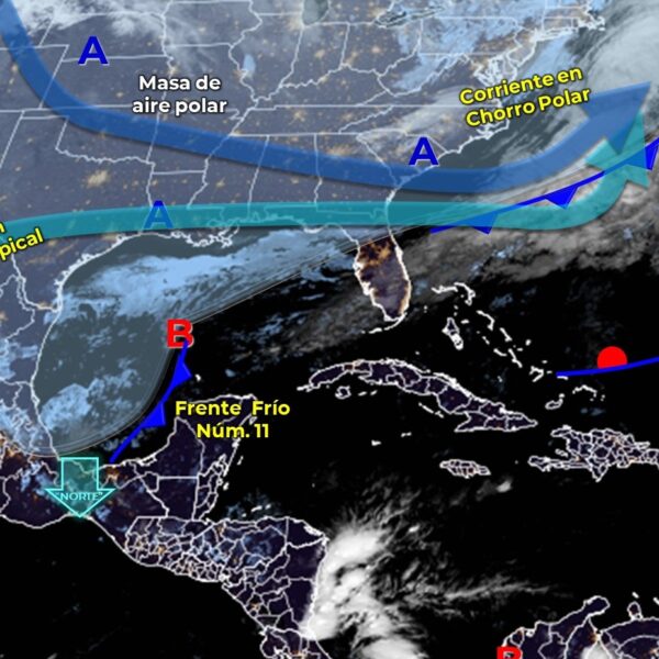 Pronóstico del clima para hoy lunes 29 de noviembre en Quintana Roo.