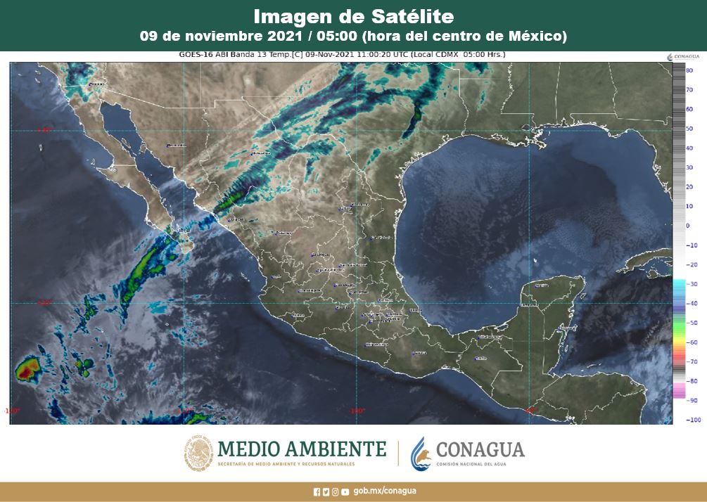 Pronóstico del clima para hoy martes 9 de noviembre en Quintana Roo; se prevén lluvias aisladas por la tarde para la entidad.
