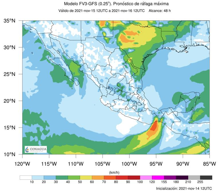 Pronóstico del clima para hoy lunes 15 de noviembre en Quintana Roo; se prevén lluvias puntuales muy fuertes para la entidad.