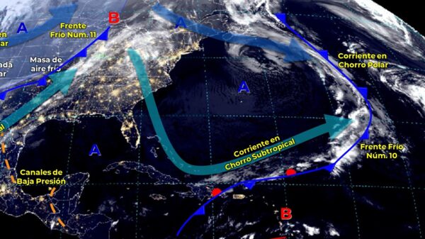 Pronóstico del clima para hoy jueves 25 de noviembre en Quintana Roo.