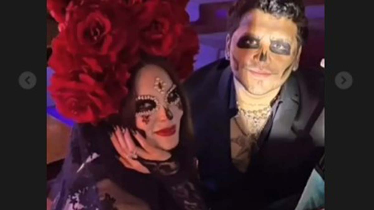 Belinda celebra el cumpleaños 40 de su suegra como Catrina