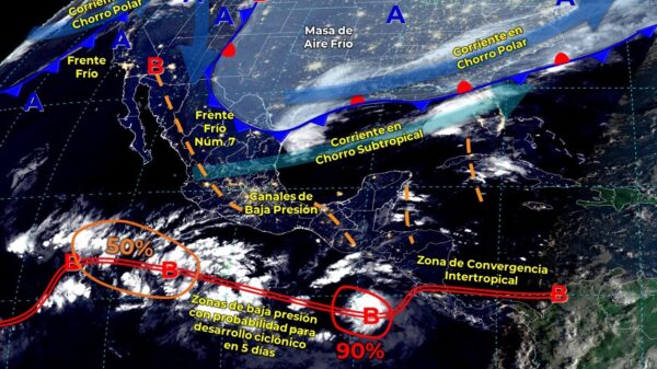 Clima: Probabilidad de lluvias para hoy jueves en Quintana Roo.