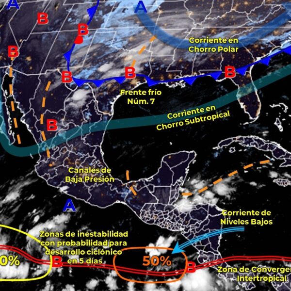 Pronóstico del clima para hoy miércoles 3 de noviembre en Quintana Roo.