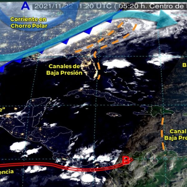 Pronóstico del clima para hoy lunes 22 de noviembre en Quintana Roo.