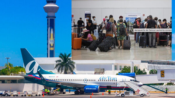 Jornada de 551 operaciones en el aeropuerto de Cancún