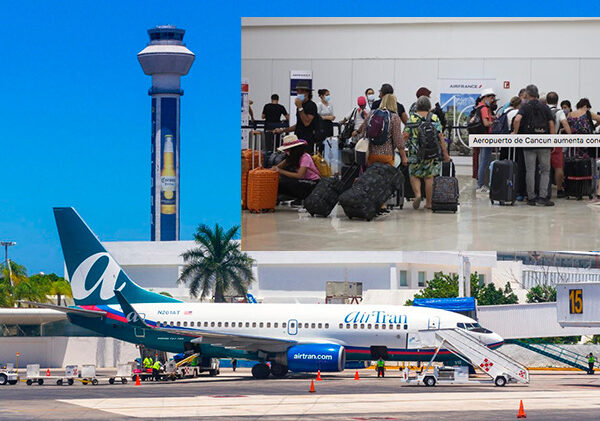 Jornada de 551 operaciones en el aeropuerto de Cancún