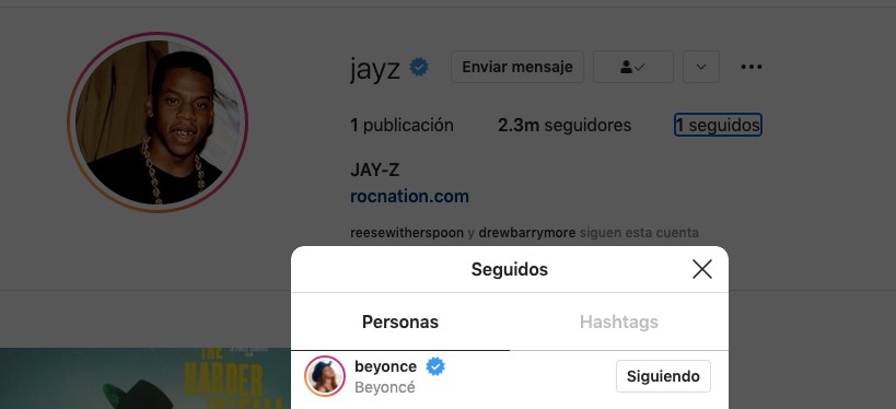 ¿Hombre prevenido? Jay Z llega a Instagram y solo sigue a su esposa Beyoncé