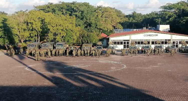 Video: Arriba a Cancún contingente de 200 soldados del Ejército Mexicanoq