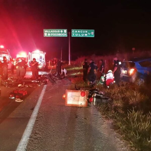 Yucatán: Embisten a grupo de guadalupanos; muere una mujer.