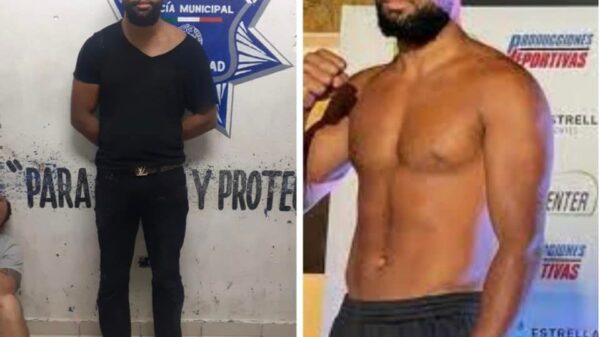 Detienen a peleador canadiense por golpear a una mujer en antro de Playa del Carmen.