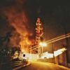 Incendio y explosión en la refinería ‘Lázaro Cárdenas’ en Minatitlán.