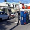 Conductora sufre aparatoso accidente en la Región 229 de Cancún.