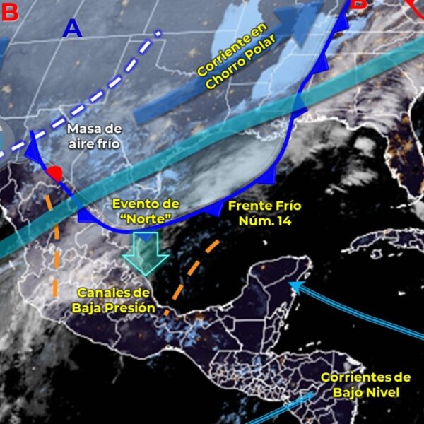 Pronóstico del clima para hoy domingo 18 de diciembre en Quintana Roo.