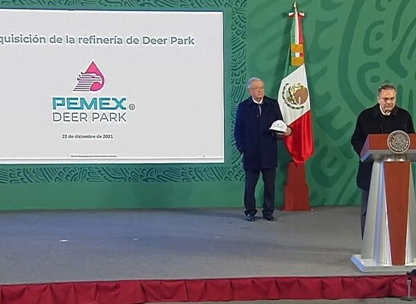 Autoriza EU venta a Pemex de refinería Deer Park; agradecen aval de Biden