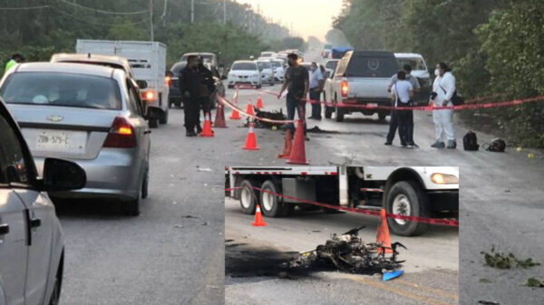 Motociclista muere en accidente carretero en vía a Cobá
