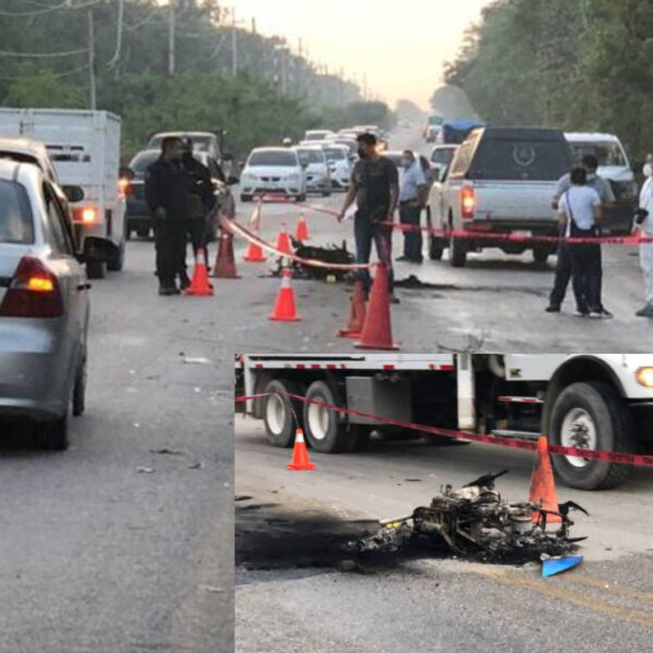 Motociclista muere en accidente carretero en vía a Cobá