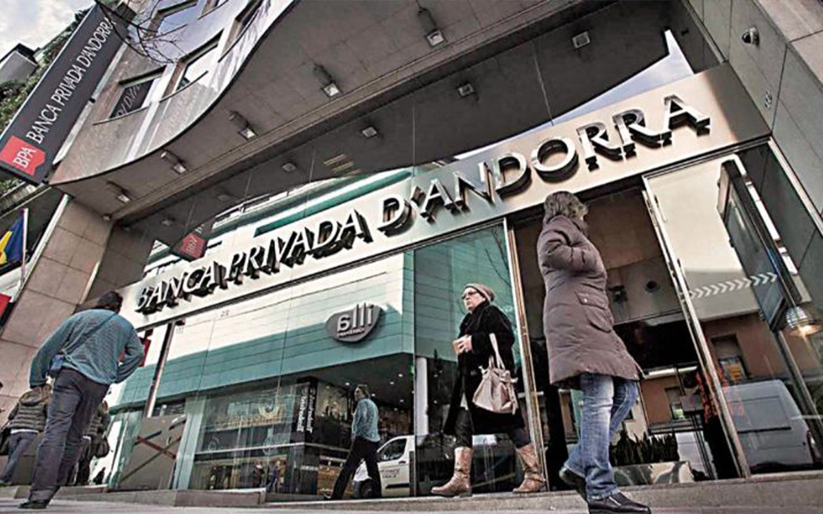 Banco de Andorra, país usado como paraíso fiscal por parte de la administración de Enrique Peña Nieto.