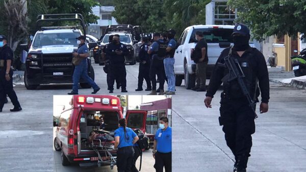 Balacera entre policías y presuntos ladrones en Cancún deja un lesionado