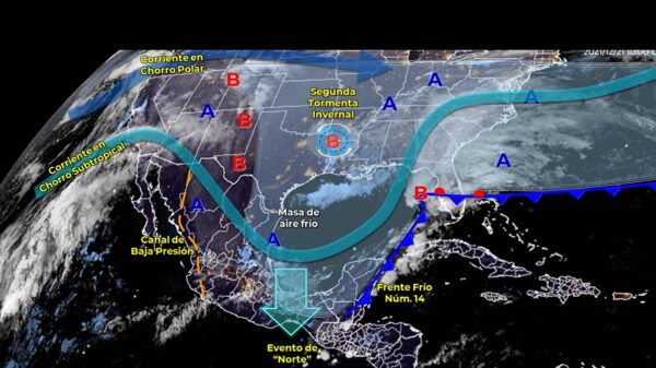 Clima en Quintana Roo: Habrá lluvias hoy por el frente frío No. 14.