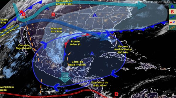 Pronóstico del clima para hoy lunes 13 de diciembre en Quintana Roo.
