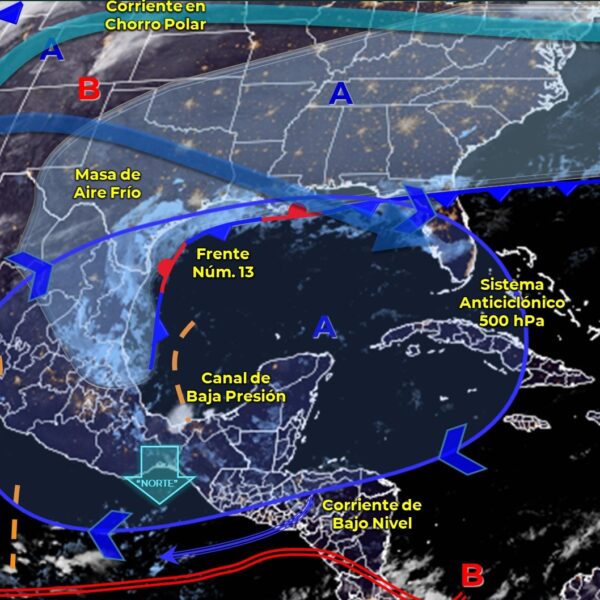Pronóstico del clima para hoy lunes 13 de diciembre en Quintana Roo.