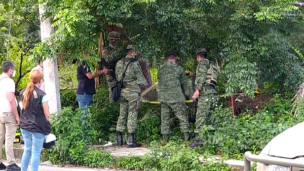 Asegura Ejército Mexicano granada abandonada en Cozumel