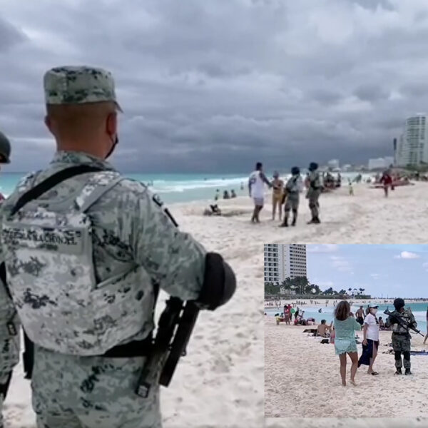 Patrulla Batallón de Seguridad Turística playas de Cancún