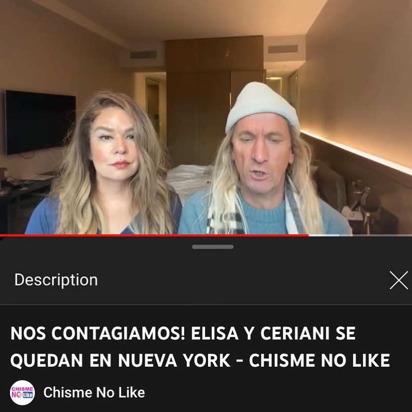 Javier Ceriani y Elisa Beristain dan positivo a Covid-19