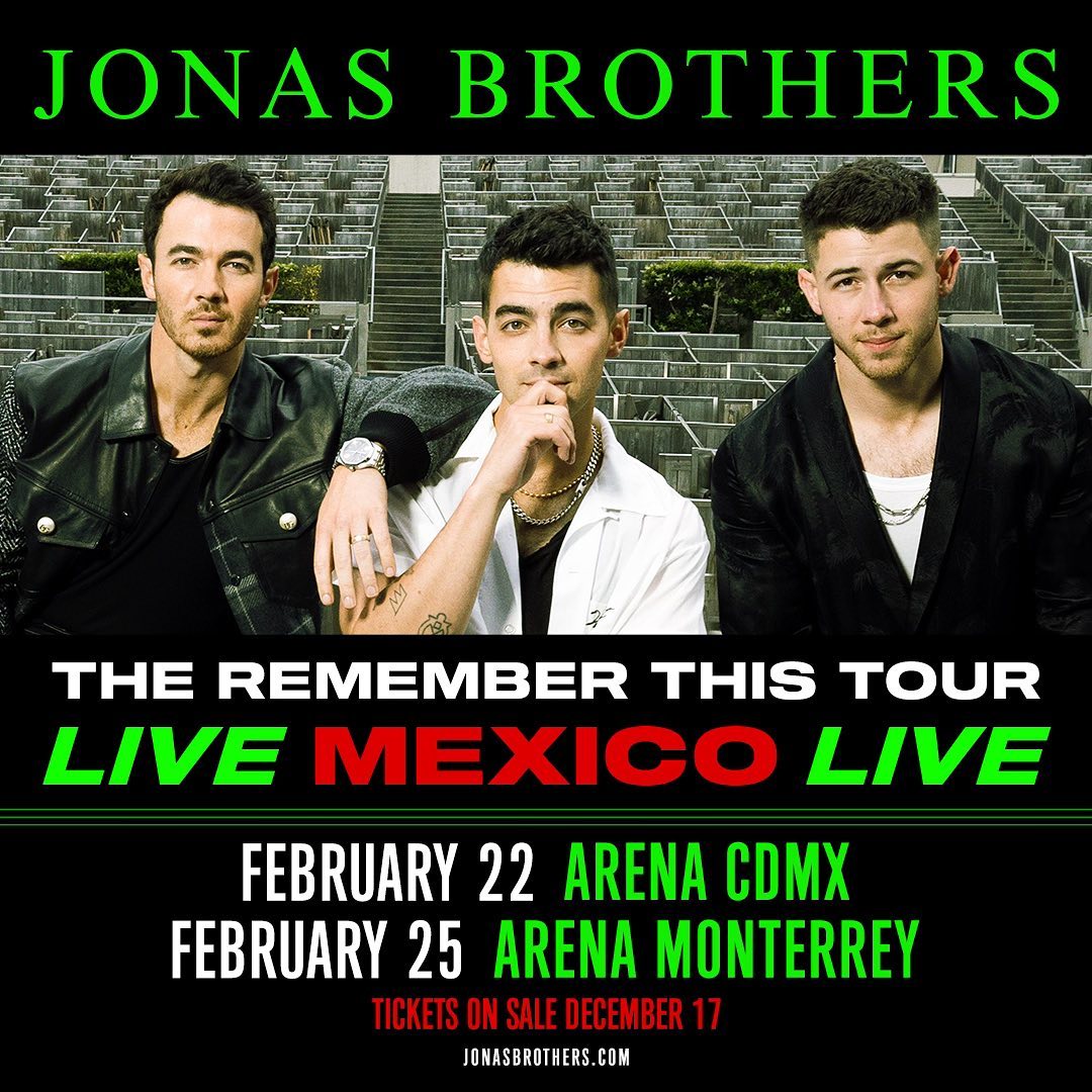 Jonas Brothers ofrecerán conciertos en México