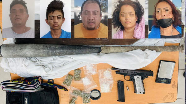 Detiene la Policía de Playa Del Carmen a célula de narcotraficantes