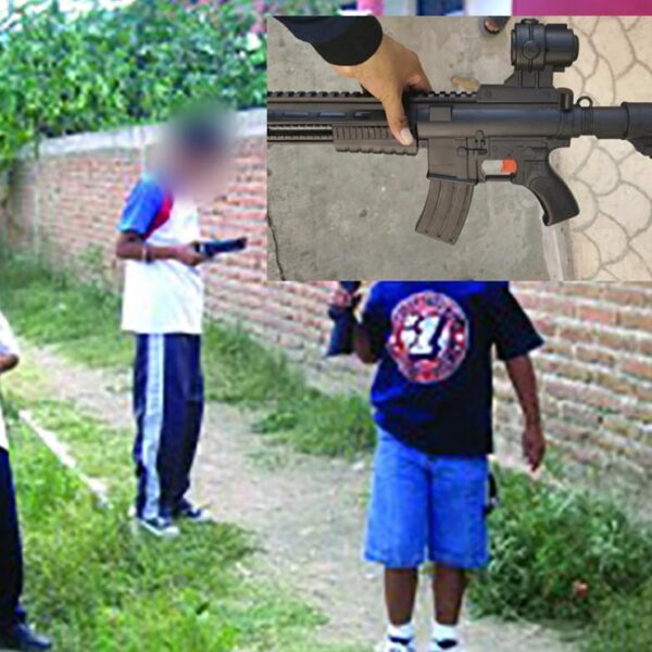Niños "armados" causan pánico en Playa Del Carmen